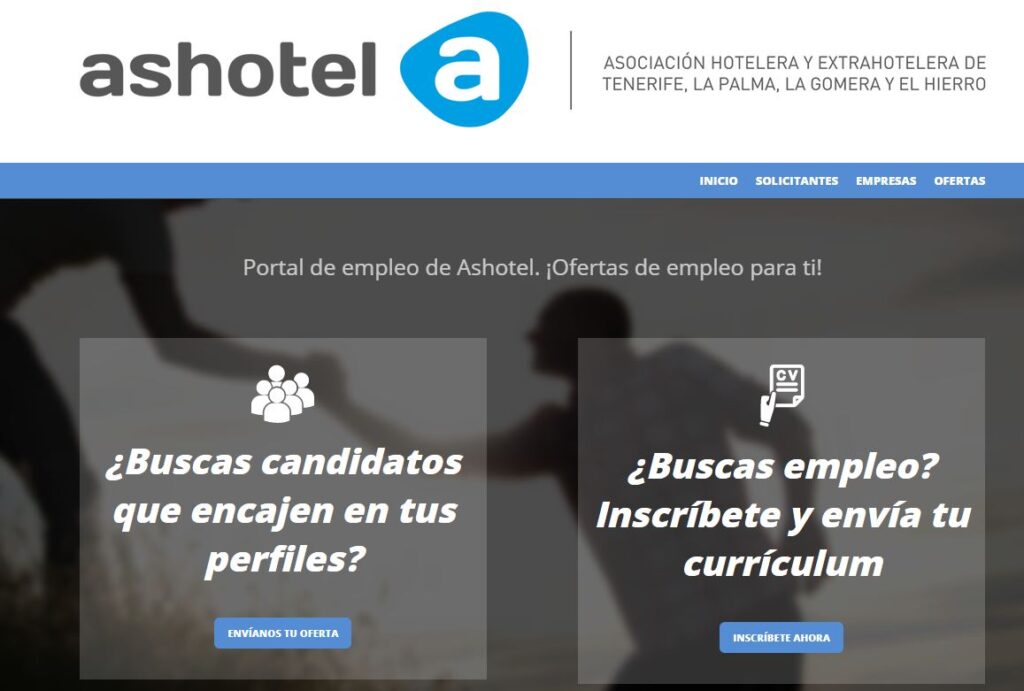 home del nuevo portal de empleo