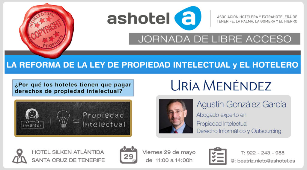AnuncioPrensa ashotel jornada propiedad intelectual color