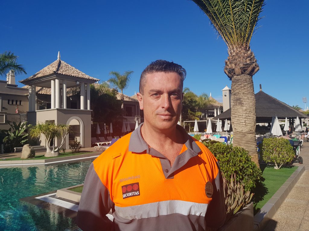 José Juan Ortega vigilante Securitas hotel Marylanza