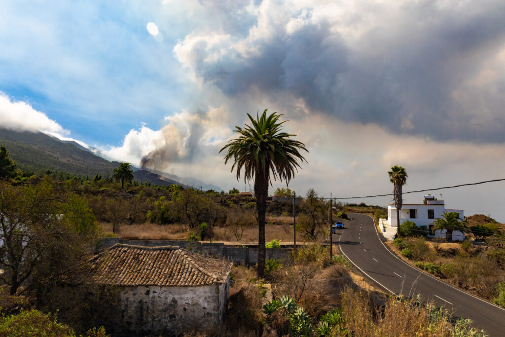 erupcion volcanica de Cumbre Vieja