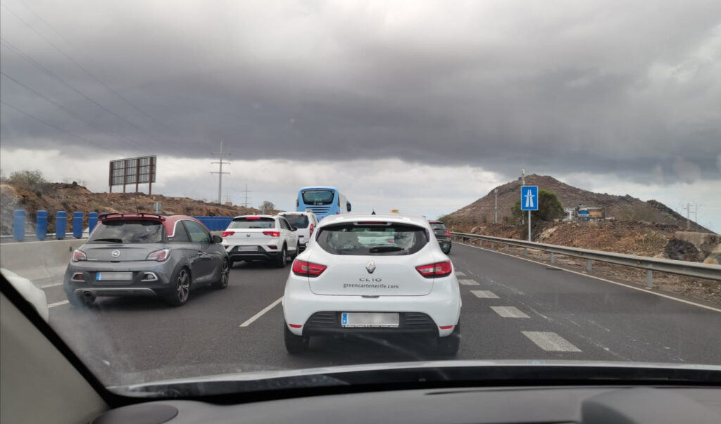 atasco autopista del sur