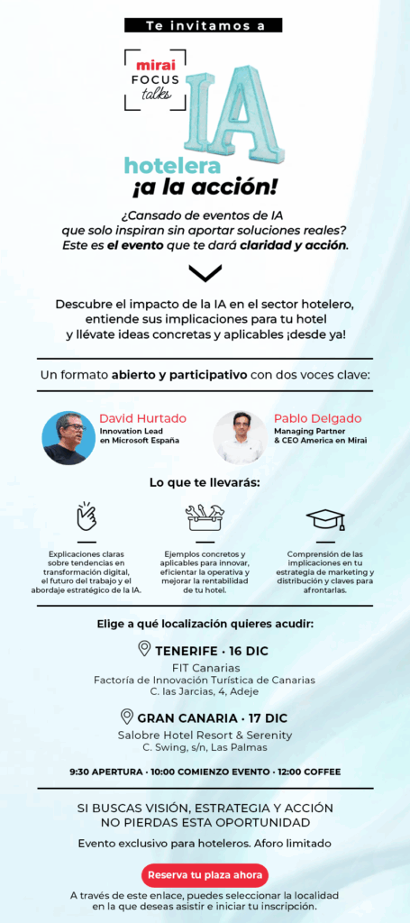 Invitacion Mirai Focus Talks Canarias mailing